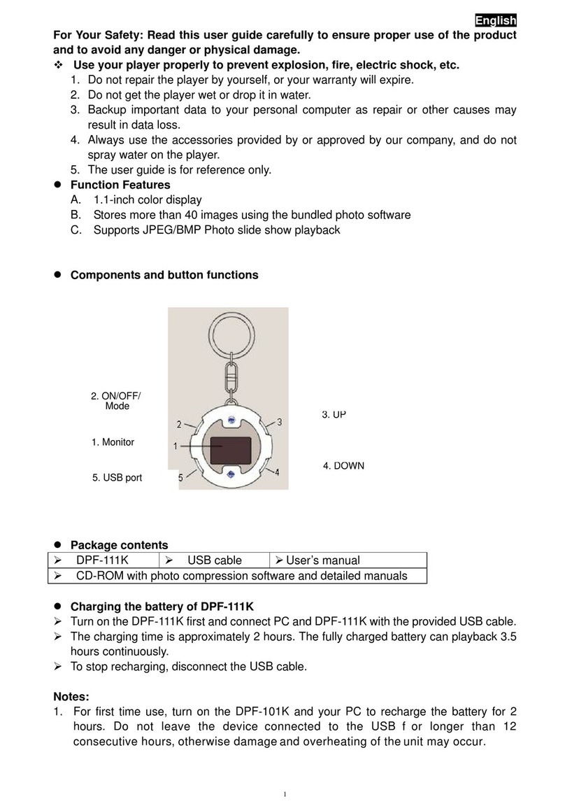 Genius DPF-111K User manual