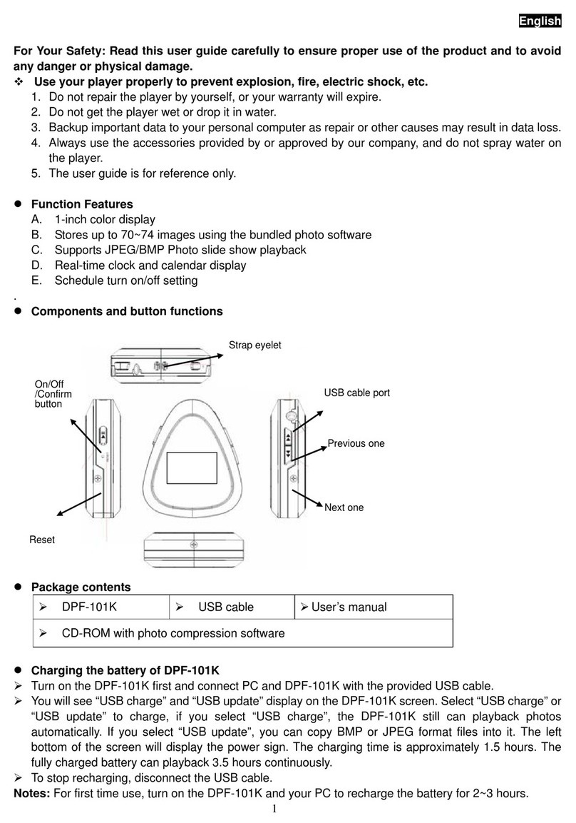 Genius DPF-101K User manual