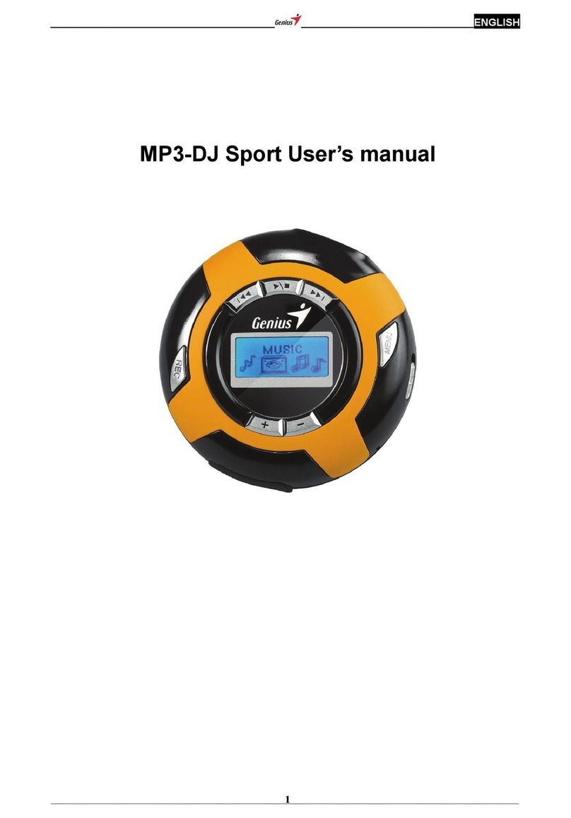 Genius DJ SPORT User manual