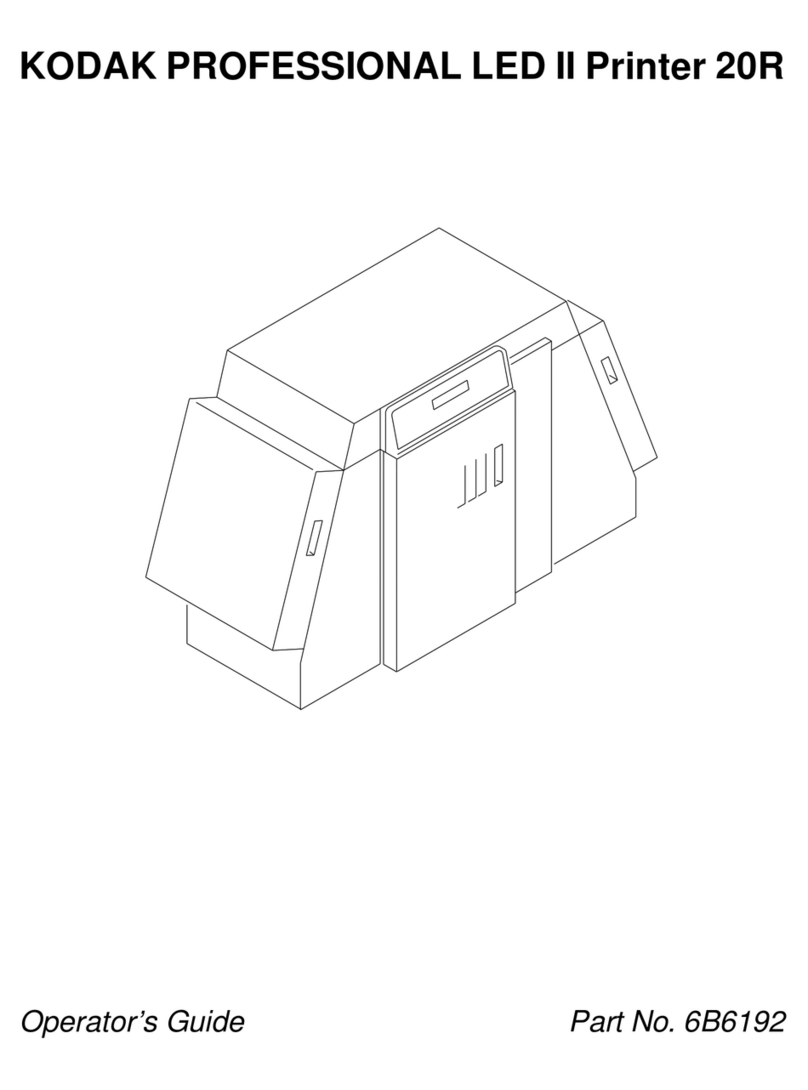 Kodak LED II PRINTER 20R - OPERATOR'S GUIDE Manual