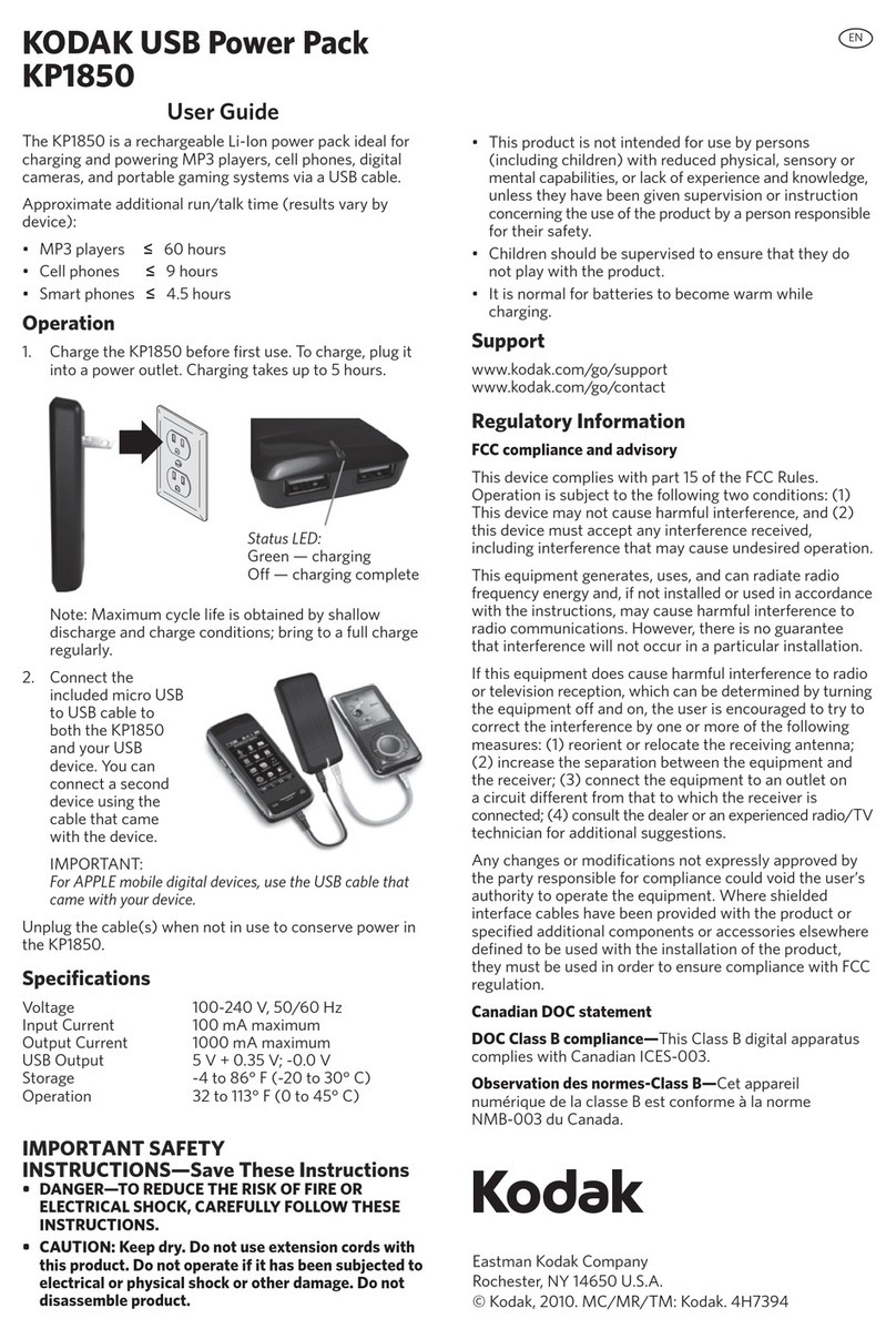 Kodak KP1850 User manual