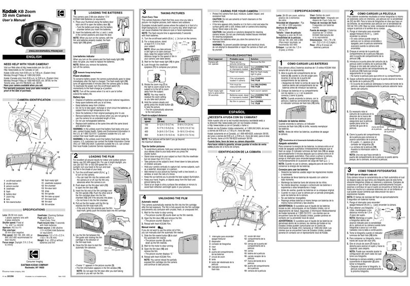 Kodak KBZOOM User manual Kodak KBZOOM User manual