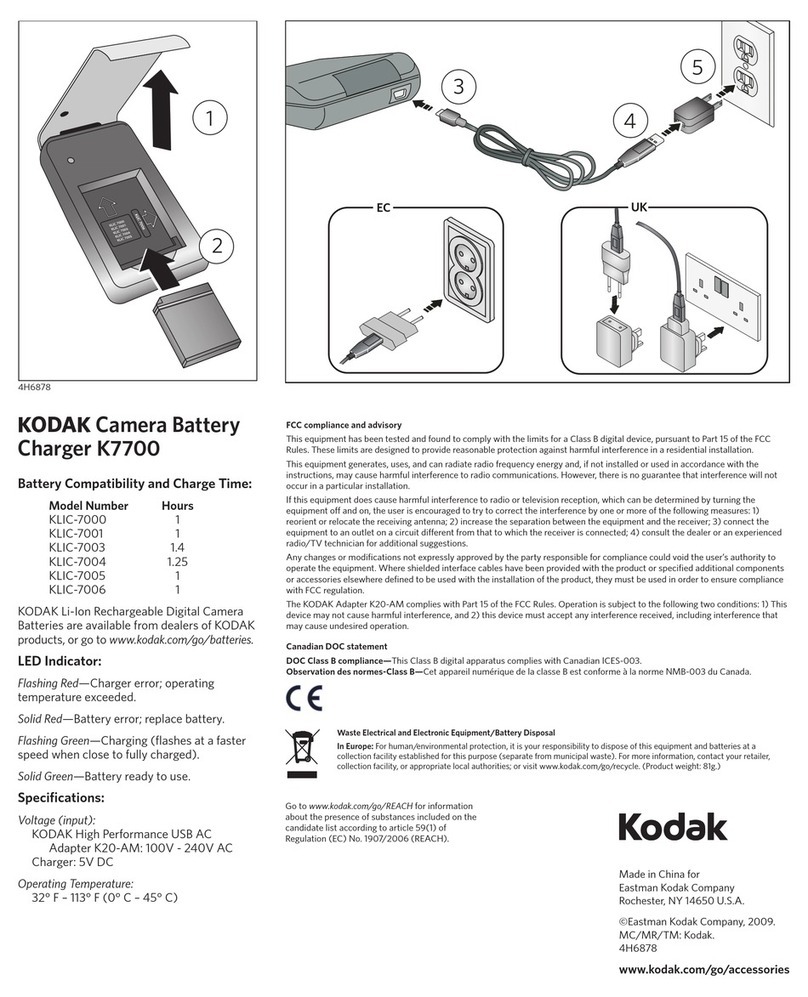 Kodak KLIC-7000 User manual Kodak KLIC-7000 User manual