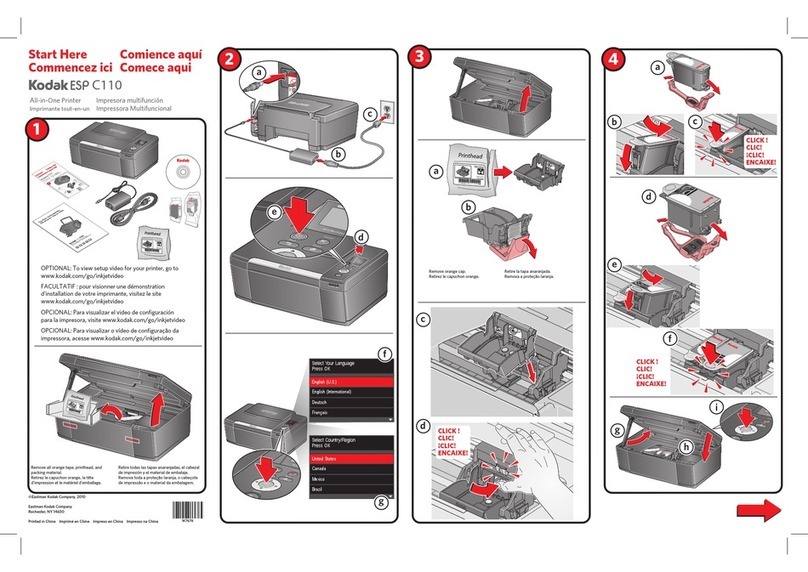 Kodak ESP C110 quick guide