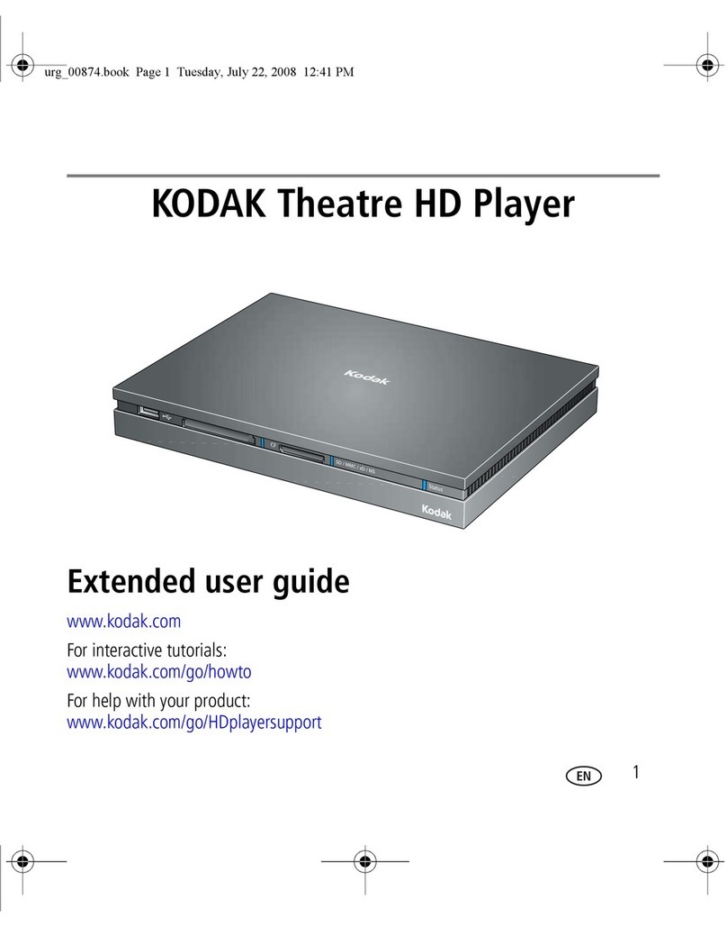 Kodak Theatre HD Player Extended user guide
