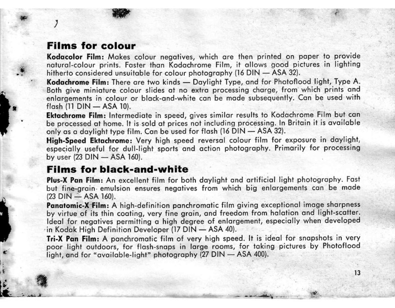 Kodak RETINA III AUTOMATIC - PART 2 User manual