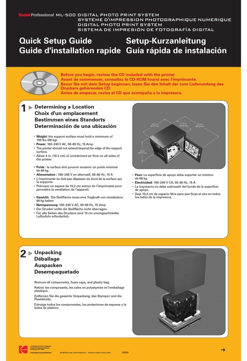 Kodak Professional  ML-500 User manual