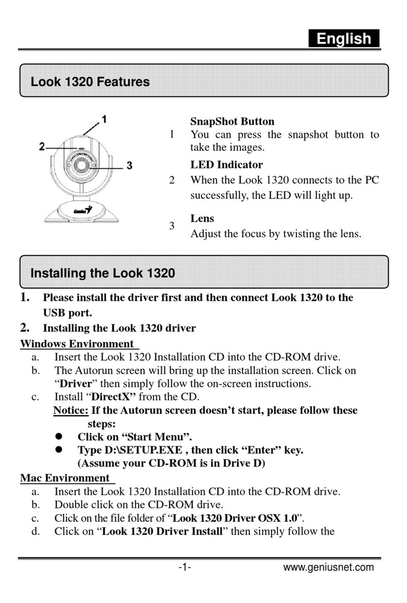 Genius LOOK 1320 manual
