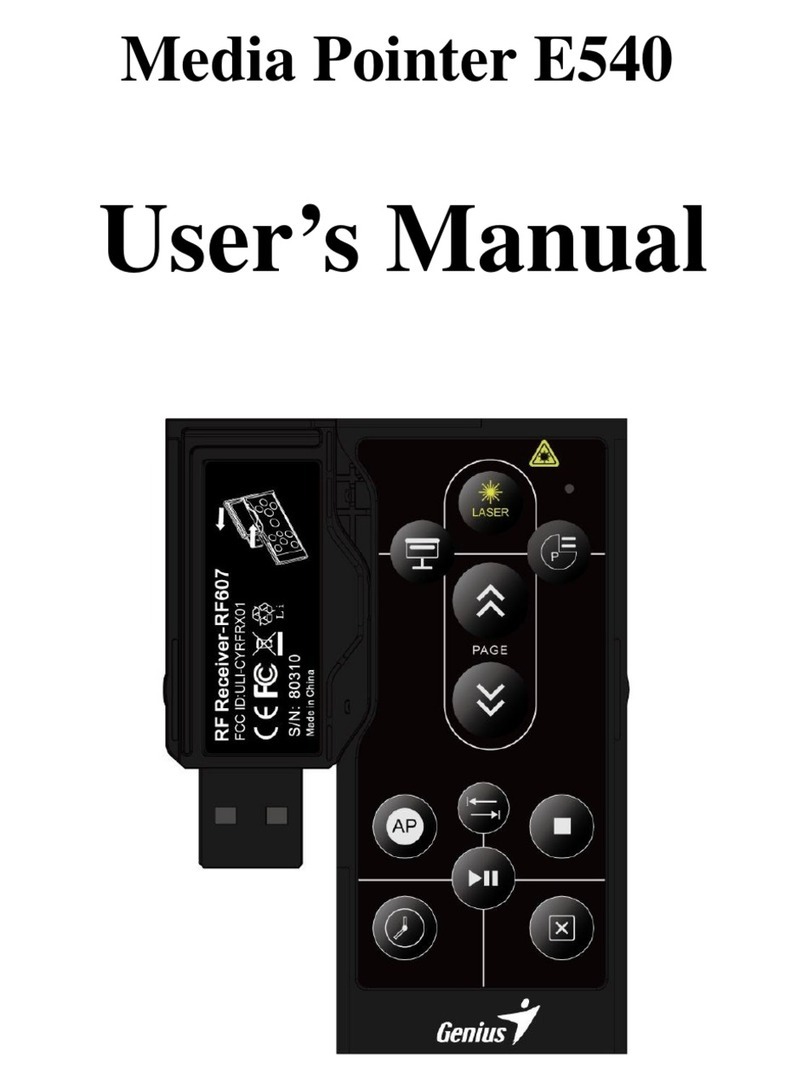 Genius MEDIA POINTER E540 user manual