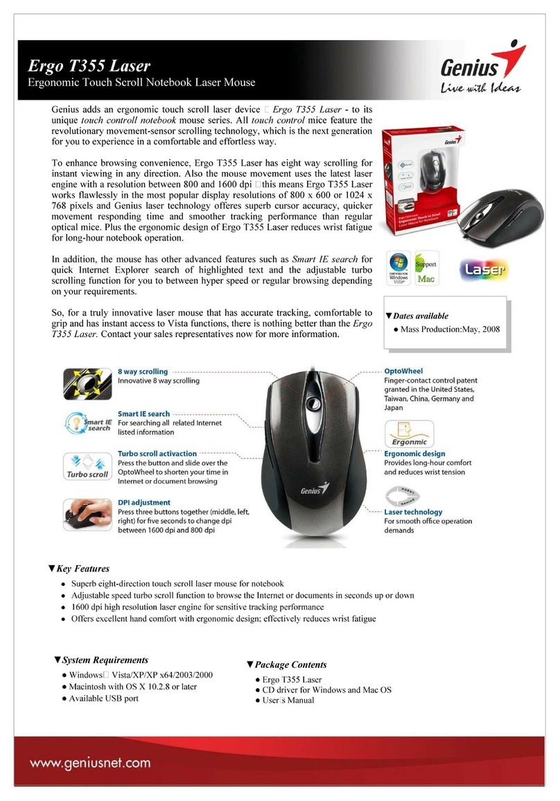 Genius ERGO T355 LASER User manual