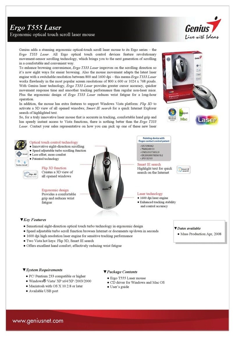Genius ERGO T555 LASER User manual
