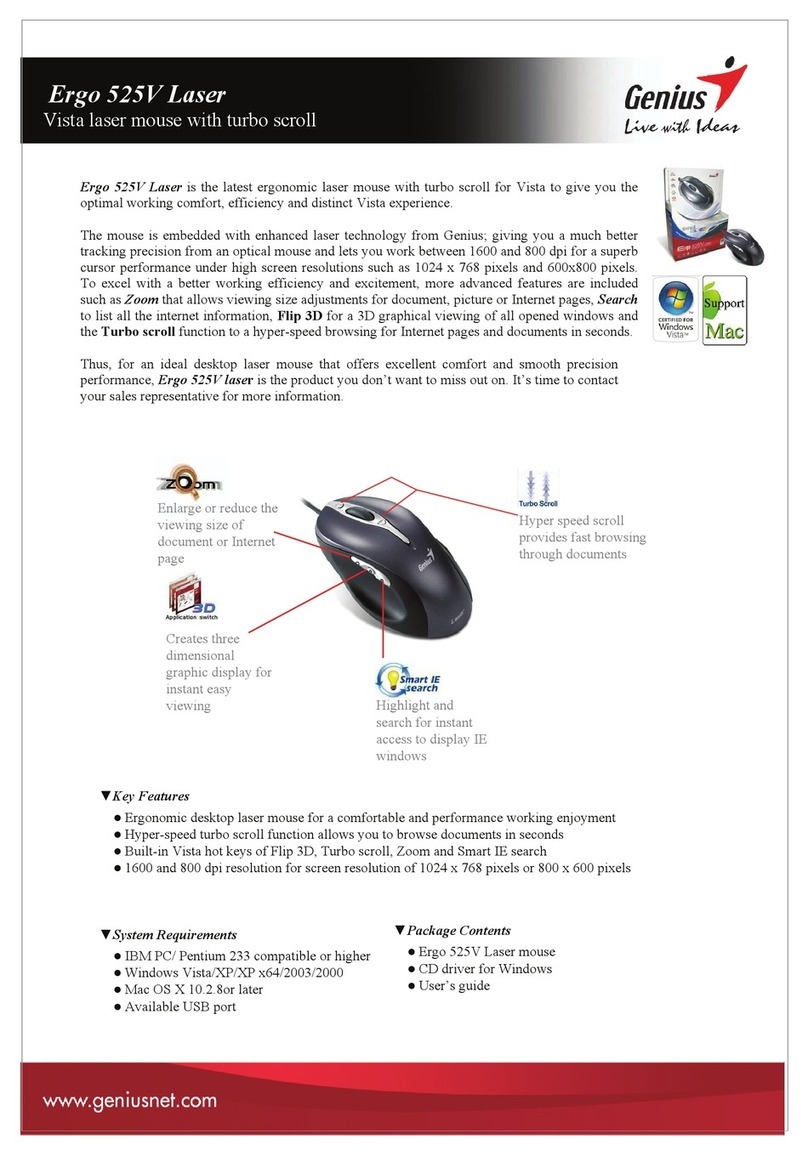 Genius ERGO 525V LASER datasheet