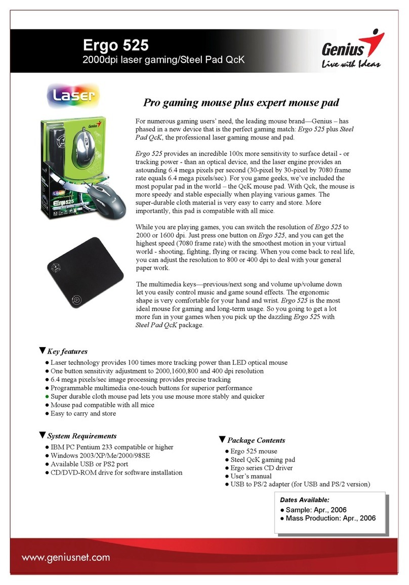 Genius ERGO 525 datasheet