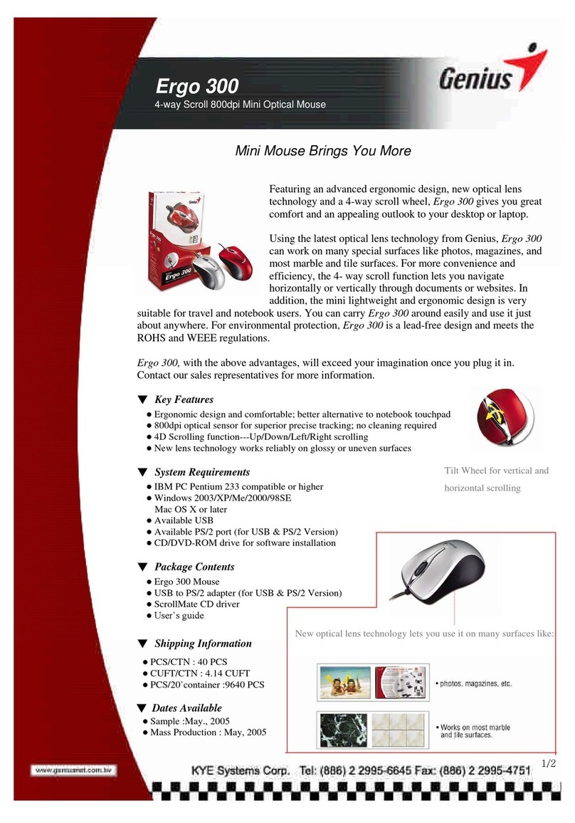 Genius ERGO 300 User manual Genius ERGO 300 User manual