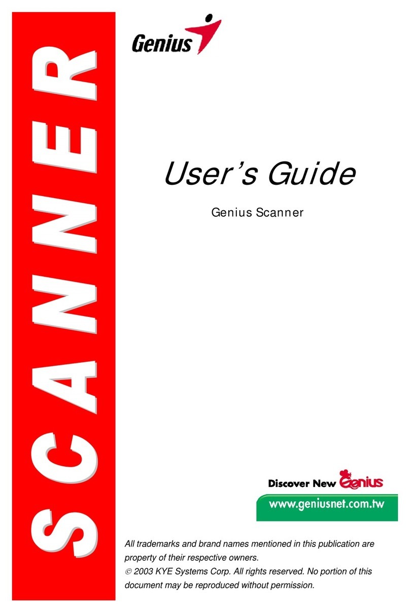 Genius GENIUS SCANNER user guide