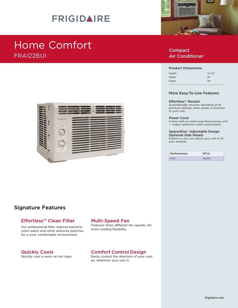 Frigidaire FRA122BU1 User manual