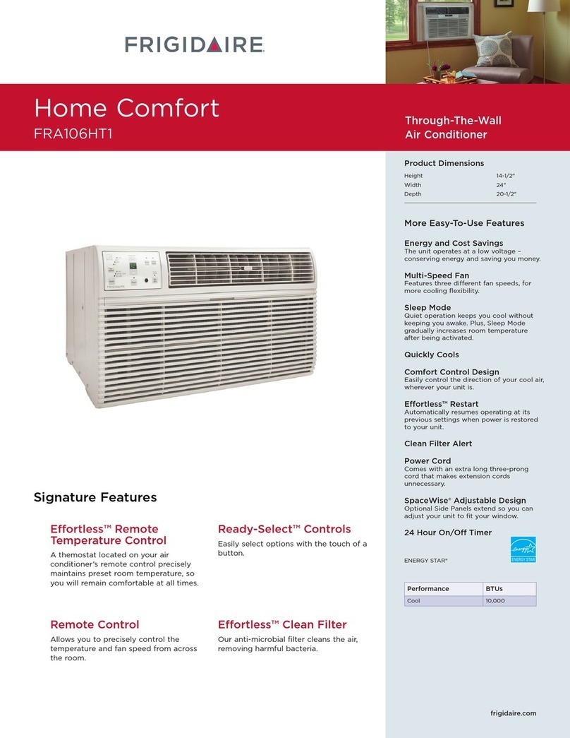 Frigidaire Home Comfort FRA106HT1 Installation instructions Frigidaire Home Comfort FRA106HT1 Installation instructions