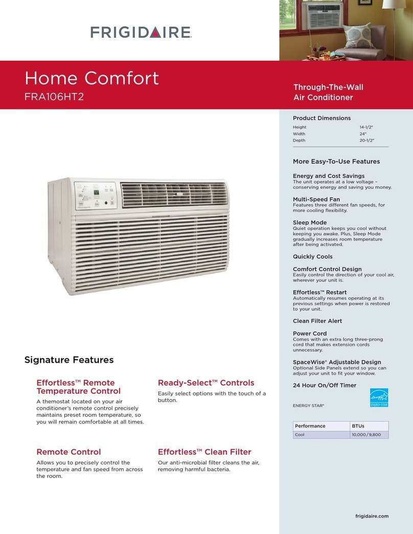 Frigidaire Home Comfort FRA106HT2 Installation instructions
