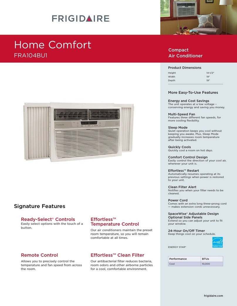 Frigidaire Home ComfortFRA104BU1 Installation instructions Frigidaire Home ComfortFRA104BU1 Installation instructions