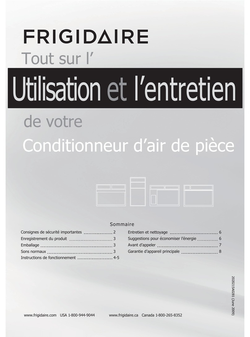 Frigidaire FRA102BT1 User manual
