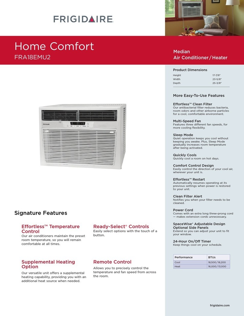 Frigidaire FRA18EMU2 Installation instructions Frigidaire FRA18EMU2 Installation instructions