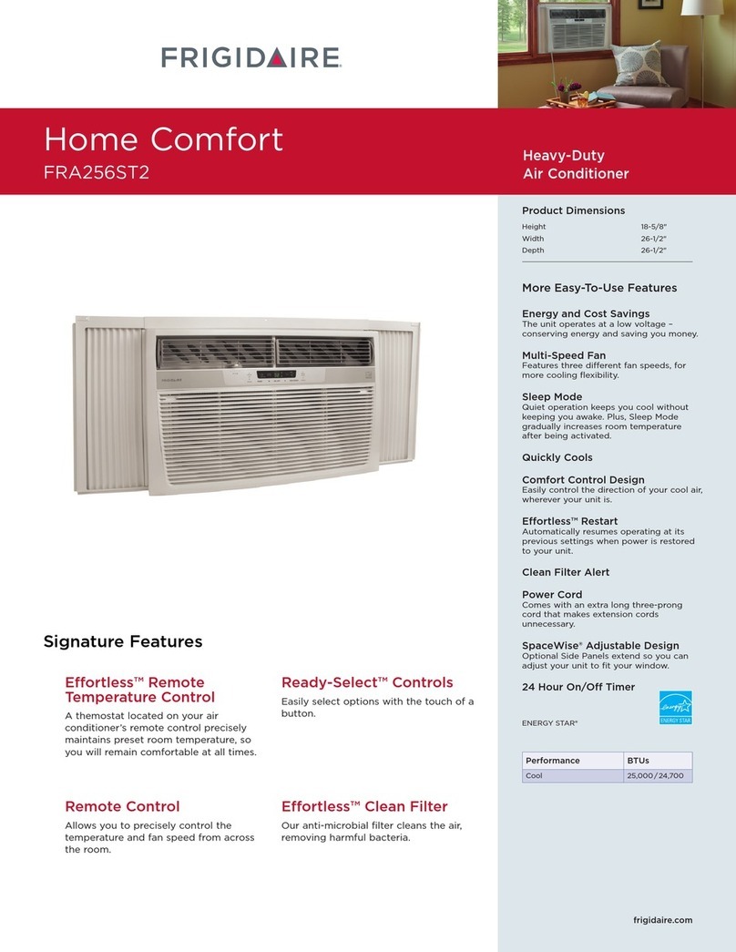 Frigidaire FRA256ST2 Installation instructions