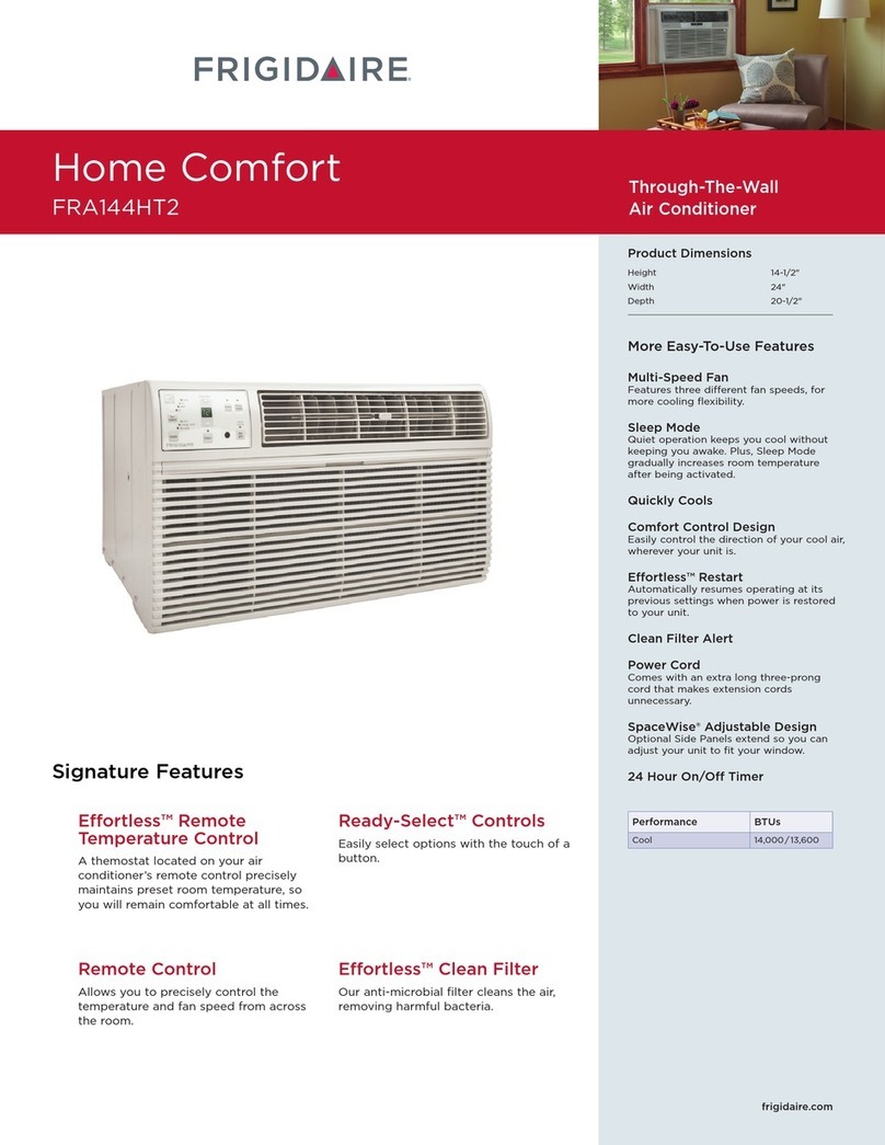 Frigidaire FRA144HT2 Installation instructions