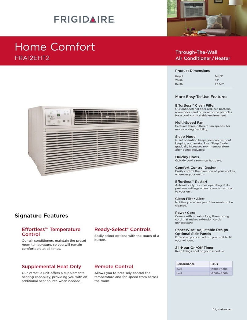 Frigidaire FRA12EHT2 User manual
