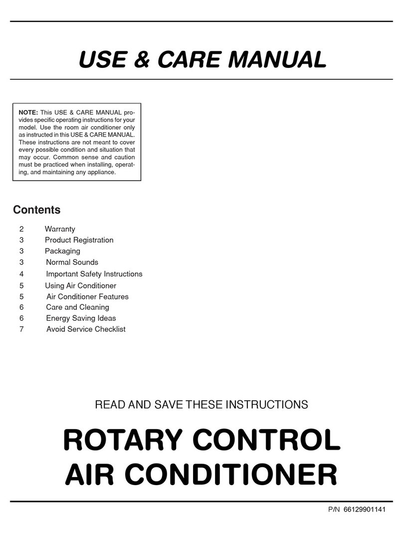 Frigidaire FAX052P7A - Window Unit Air Conditioner Last One... User manual