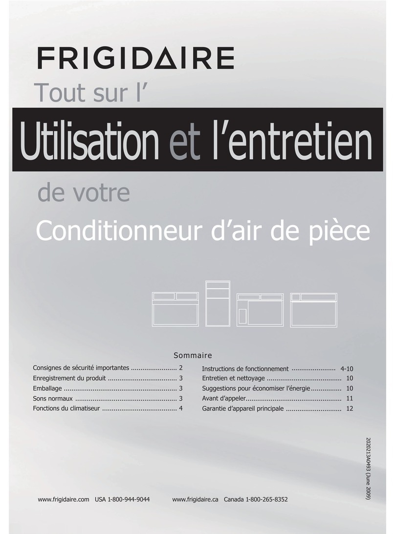 Frigidaire FRA08EZT1 User manual