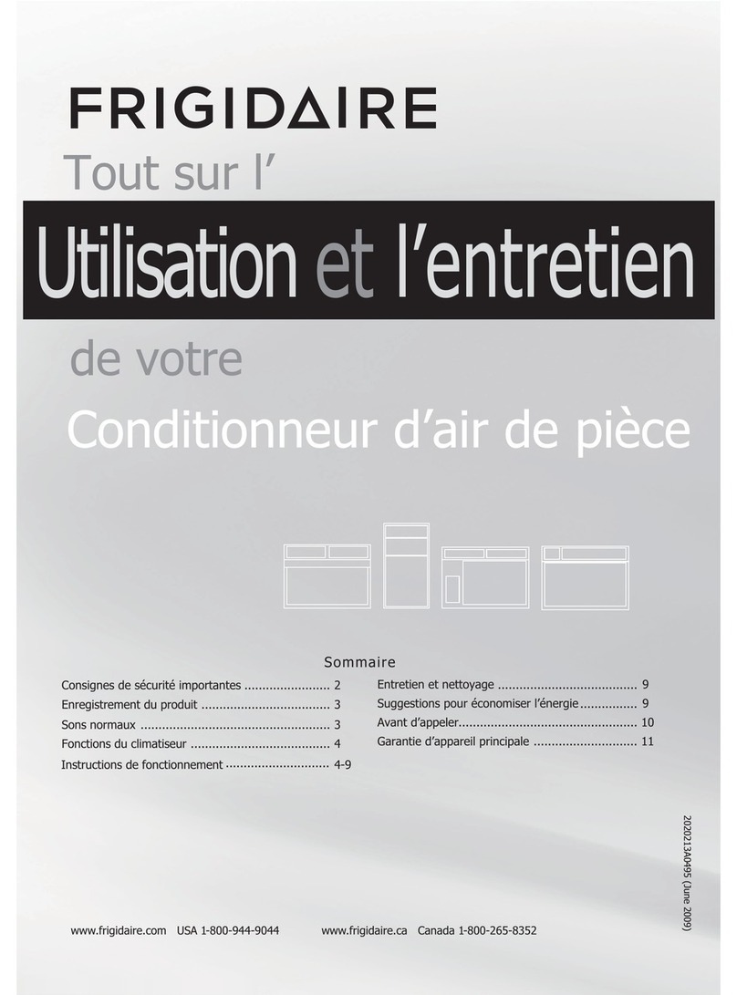 Frigidaire Home ComfortFRA086HT1 User manual