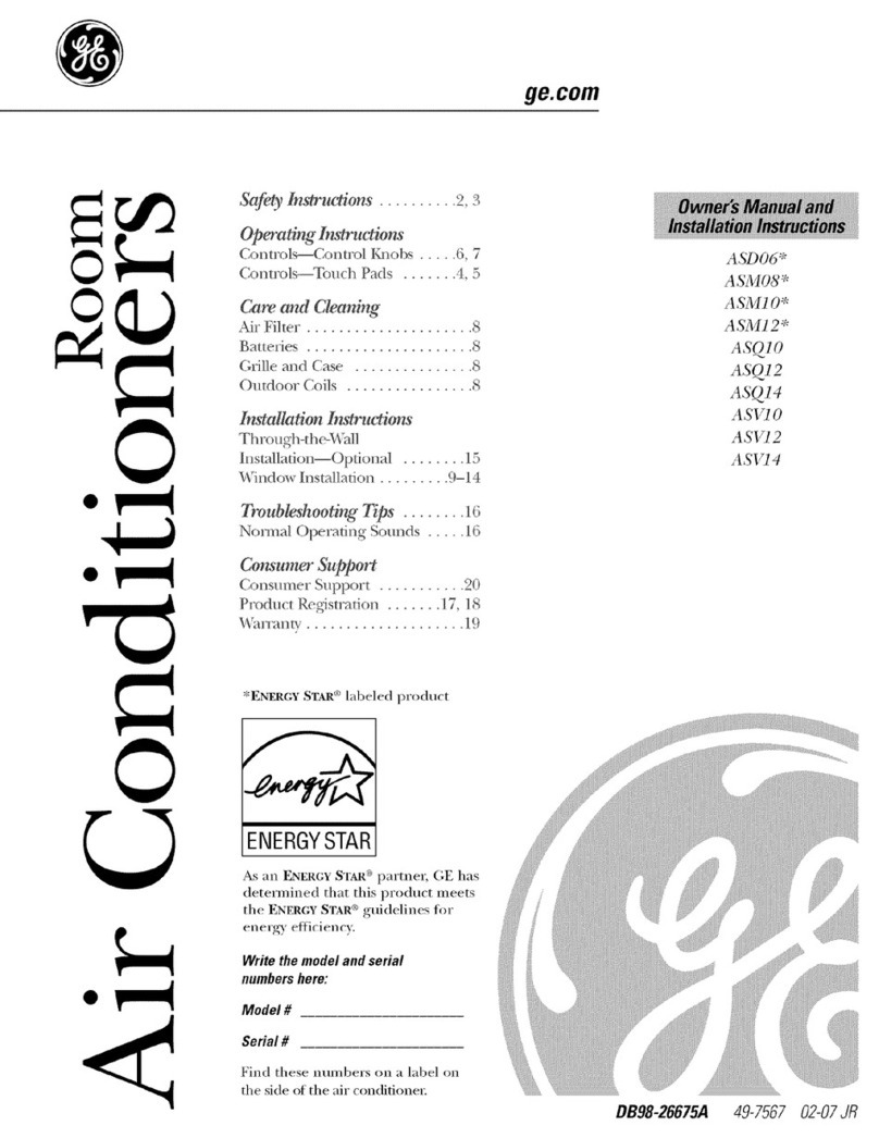 GE ASD06LK Original instructions