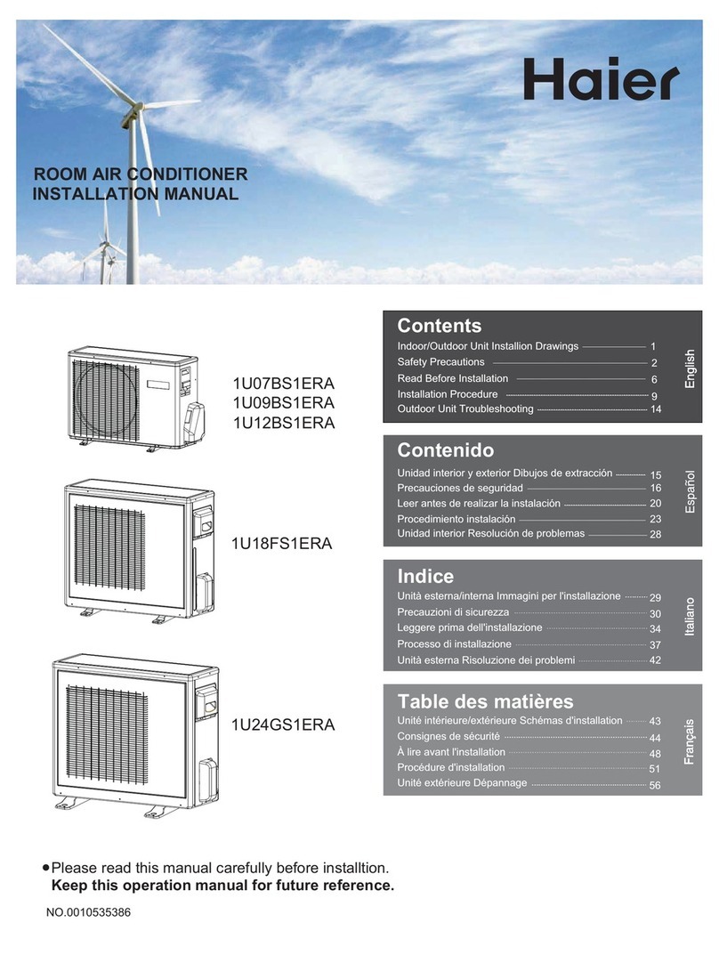 Haier AS24GS2ERA 1U24GS1ERA User manual