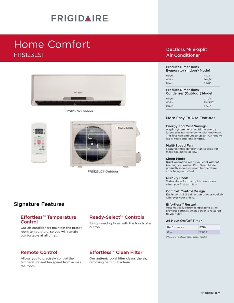 Frigidaire FRS123LS1 Installation instructions