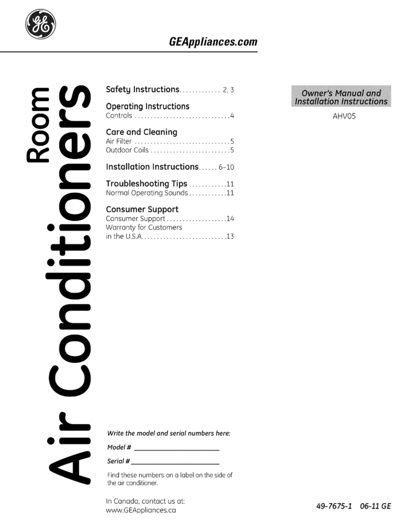 GE AHV05LP Original instructions