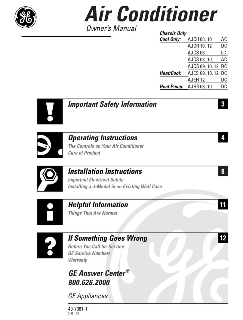 GE AJCH12DC User manual
