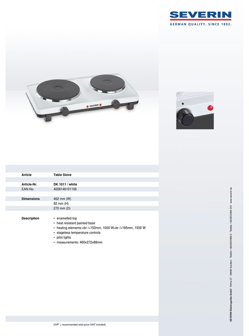 SEVERIN DK 1011 Dimensions