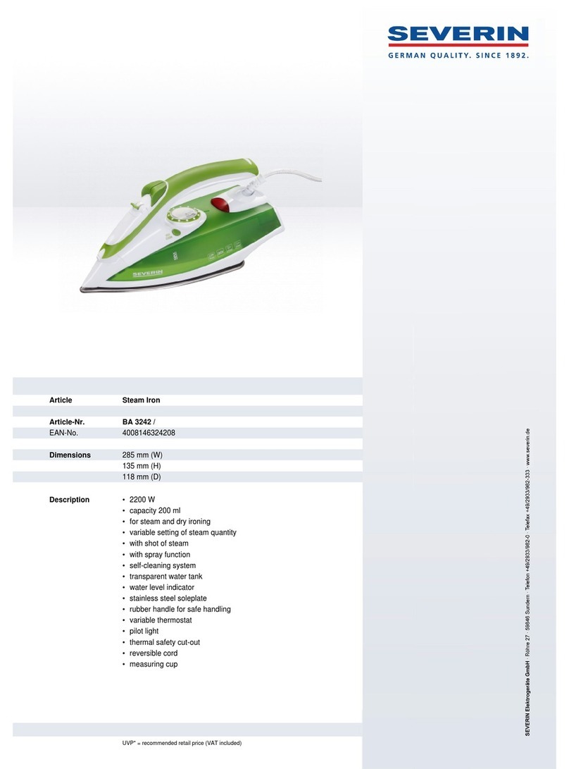 SEVERIN BA 3242 Dimensions