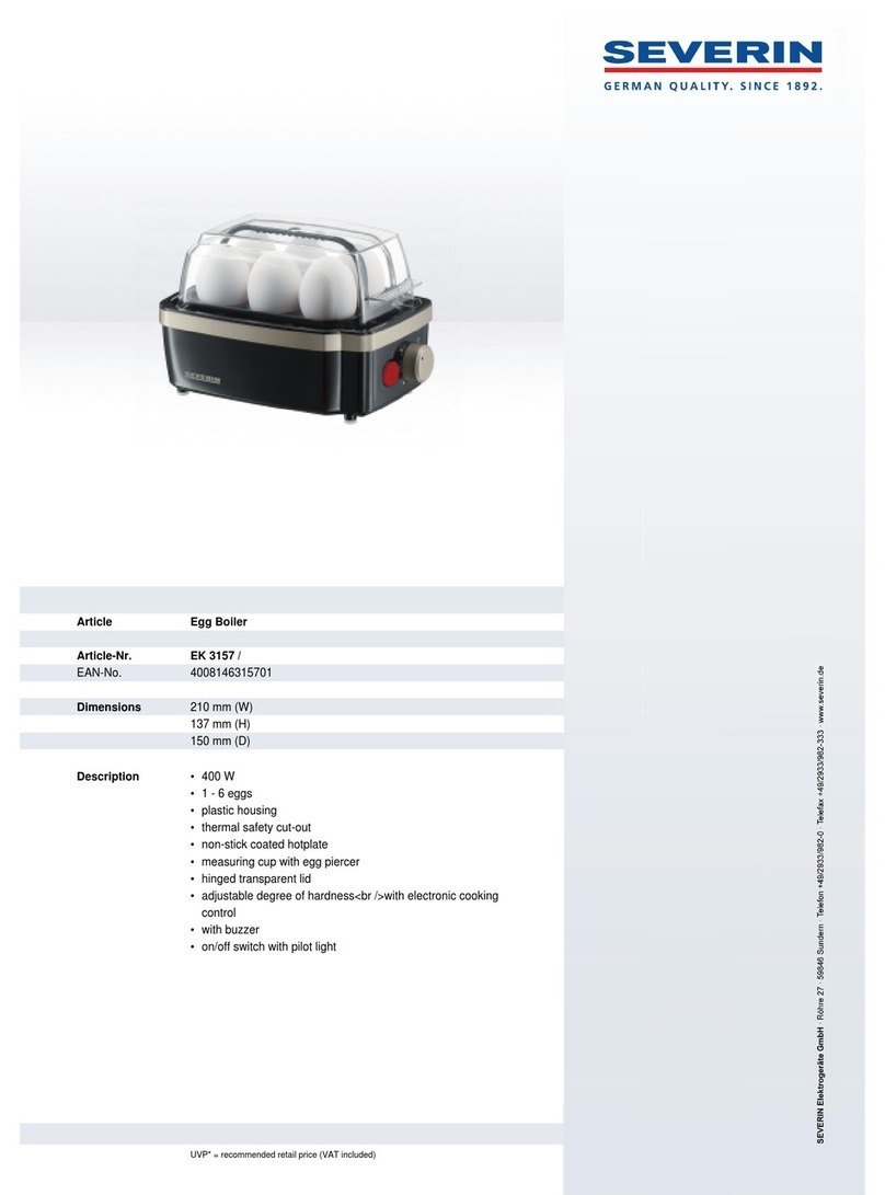 SEVERIN EK 3157 User guide