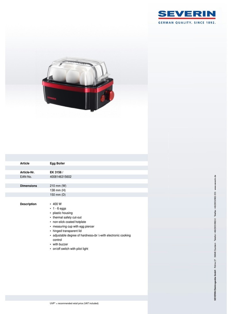 SEVERIN EK 3156 User guide