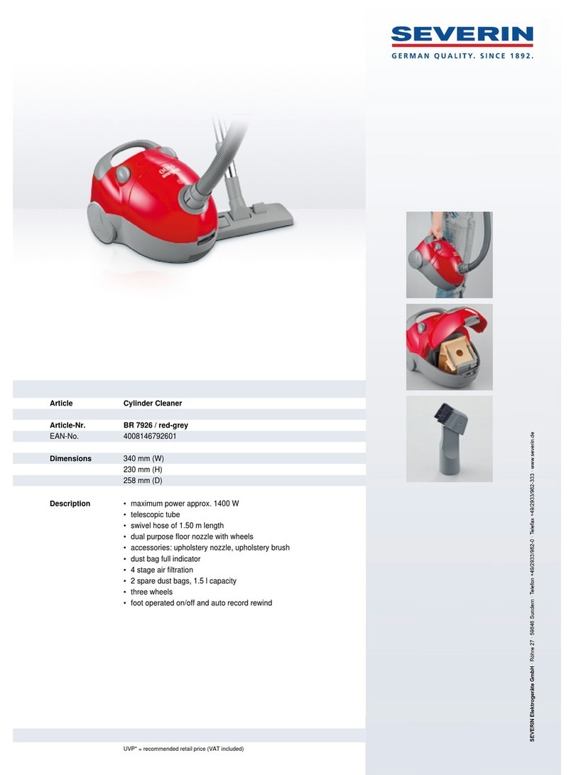 SEVERIN BR 7926 Dimensions