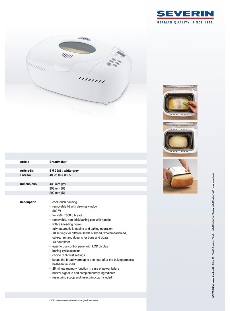 SEVERIN BM 3986 - User manual