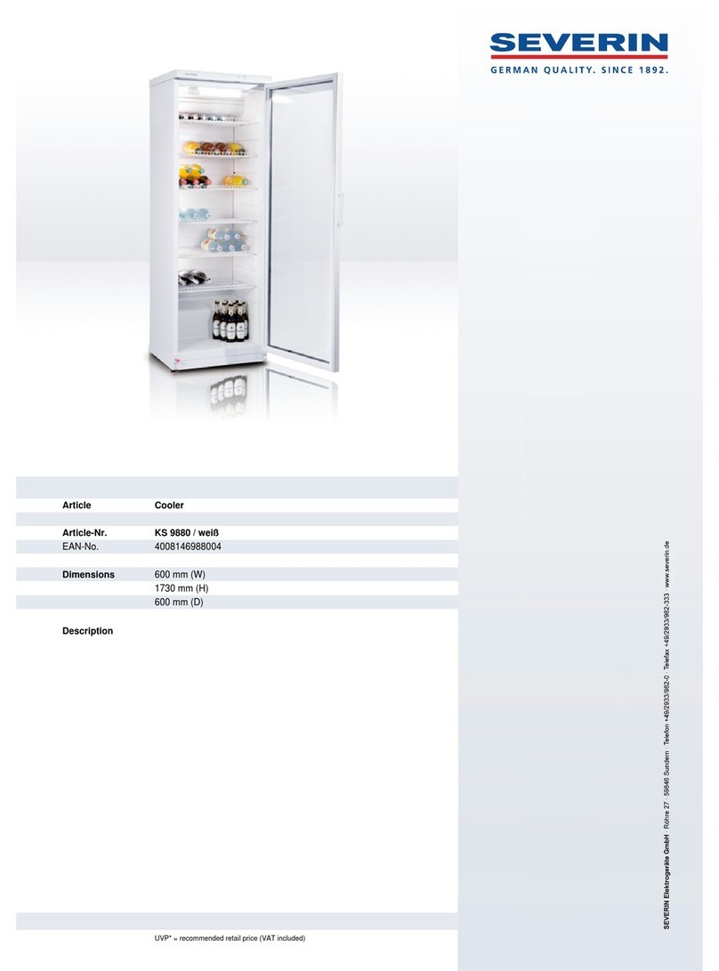 SEVERIN COOLER - DATASHEET 2 User guide SEVERIN COOLER - DATASHEET 2 User guide