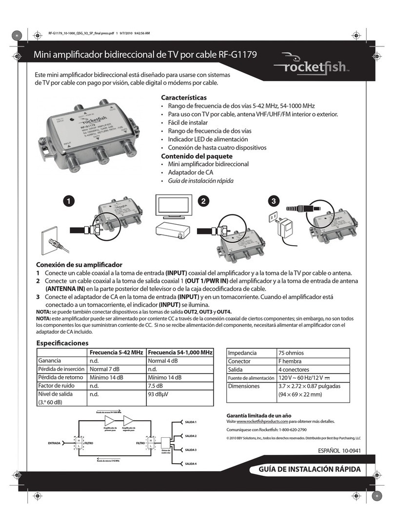 Rocket Fish RF-G1179 Parts list manual