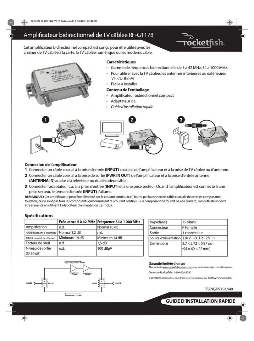 Rocket Fish RF-G1178 Quick setup guide