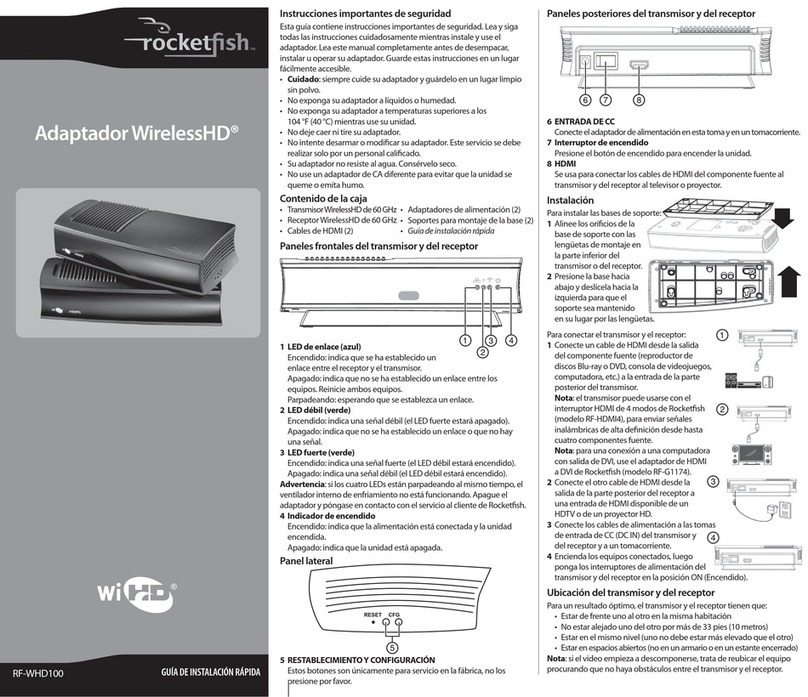 Rocket Fish RF-G1174 User manual