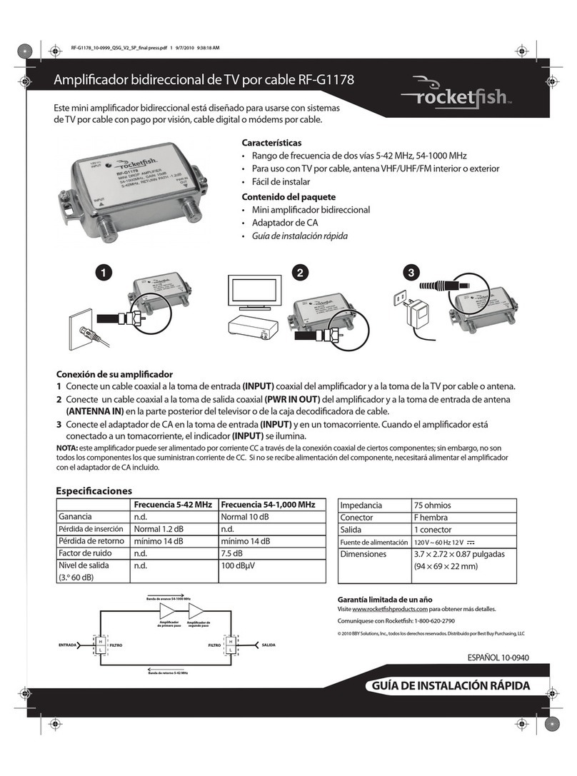 Rocket Fish RF-G1178 Quick setup guide