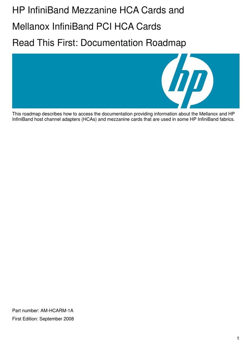 HP 4X - DDR InfiniBand Mezzanine HCA Read this first