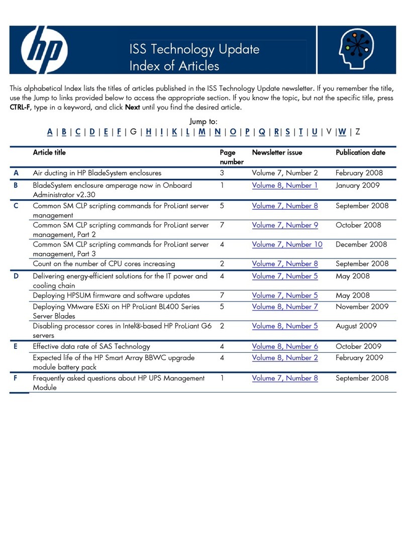 HP 4X - DDR InfiniBand Mezzanine HCA Instruction Manual