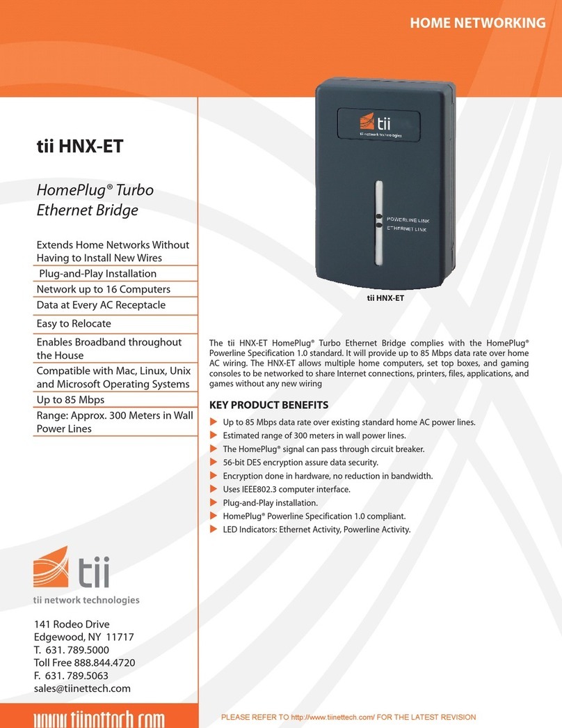 TII network technologies HPTURBOWALL Specifications
